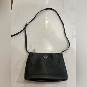 Kate Spade Black Pebbled Crossbody Bag